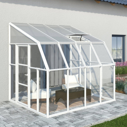 Palram - Canopia | Sun Room Eight Sunroom Enclosure, Lean To Greenhouse Kit- HG7608