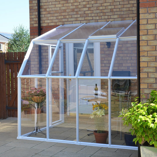 Palram - Canopia | Sun Room Six Sunroom Enclosure, Lean To Greenhouse Kit - HG7506