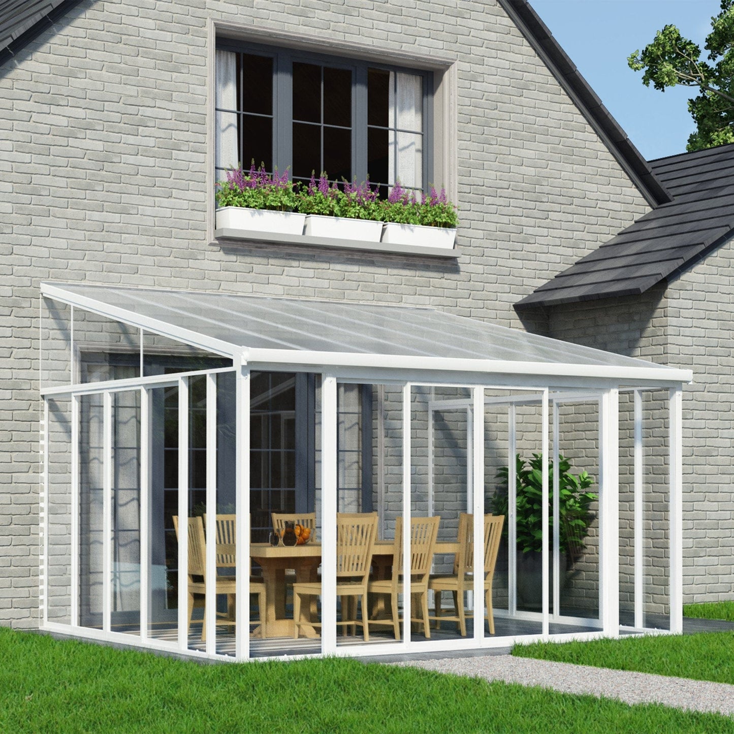 Palram - Canopia | SanRemo Patio Enclosure / Sunroom - HG9074