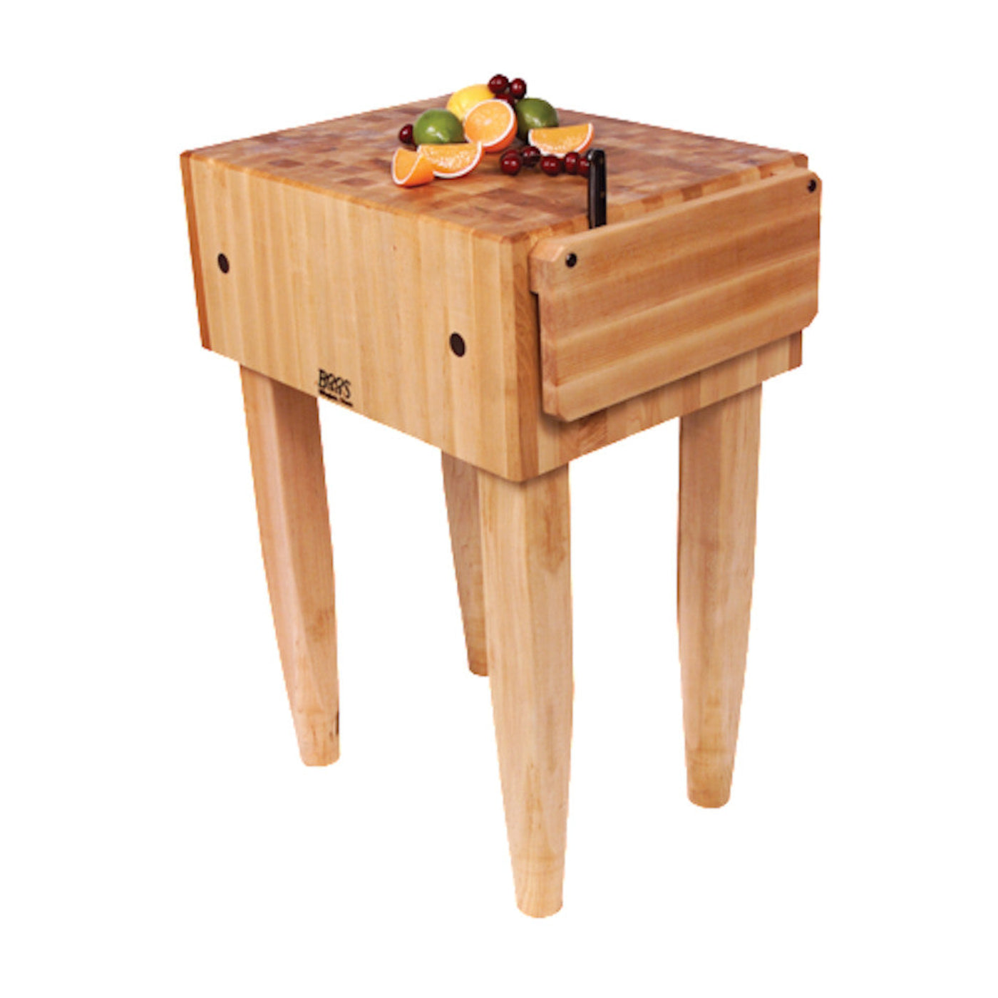 John Boos PCA2 Pro Chef Butcher Block Unit with Knife Holder 24" x 18" - JBPCA2