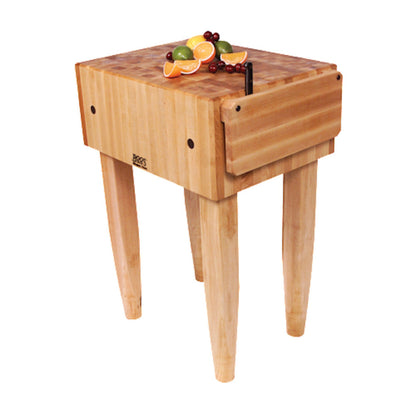 John Boos PCA2 Pro Chef Butcher Block Unit with Knife Holder 24" x 18" - JBPCA2