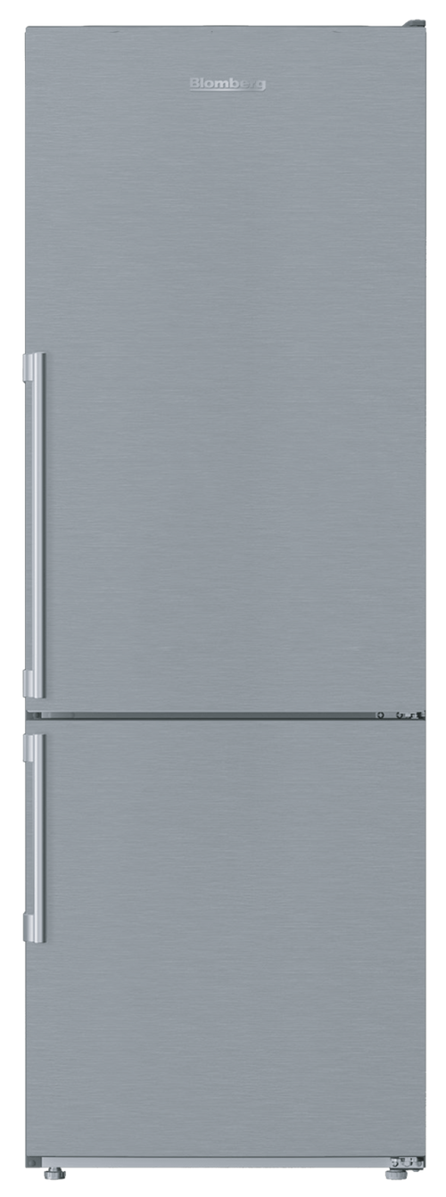 BLOMBERG APPLIANCES BRFB1046SS 24" Counter-Depth Bottom Freezer Refrigerator With Ice Maker in Stainless Steel With Gray Case - BRFB1046SS