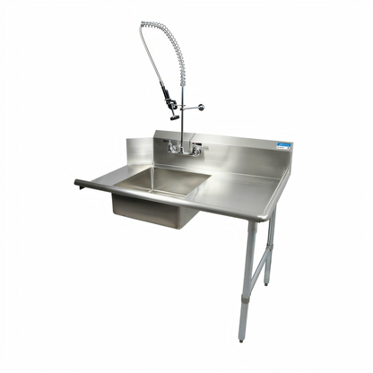 BK Resources BKSDT-60-R-P-G Compartment Sinks - BKSDT-60-R-P-G