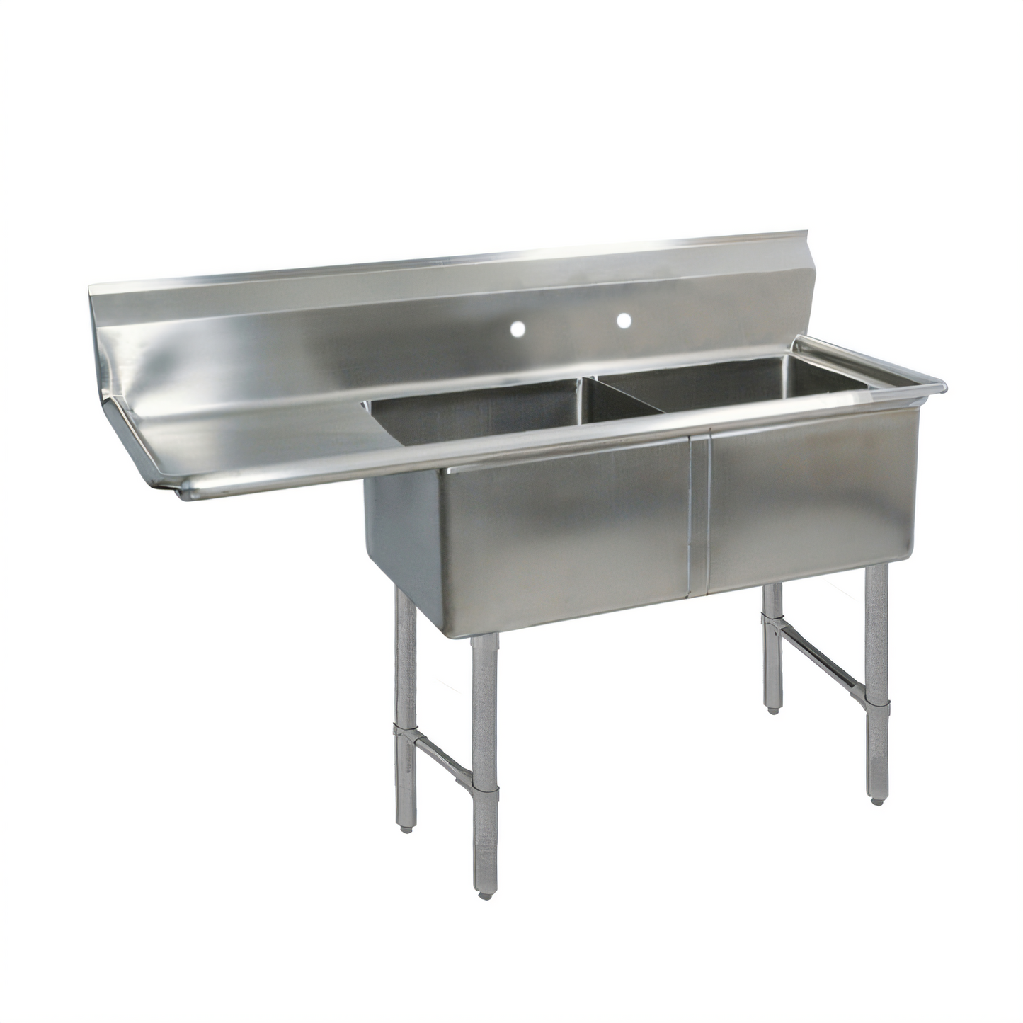BK Resources BKS-2-24-14-24LS Compartment Sinks - BKS-2-24-14-24LS