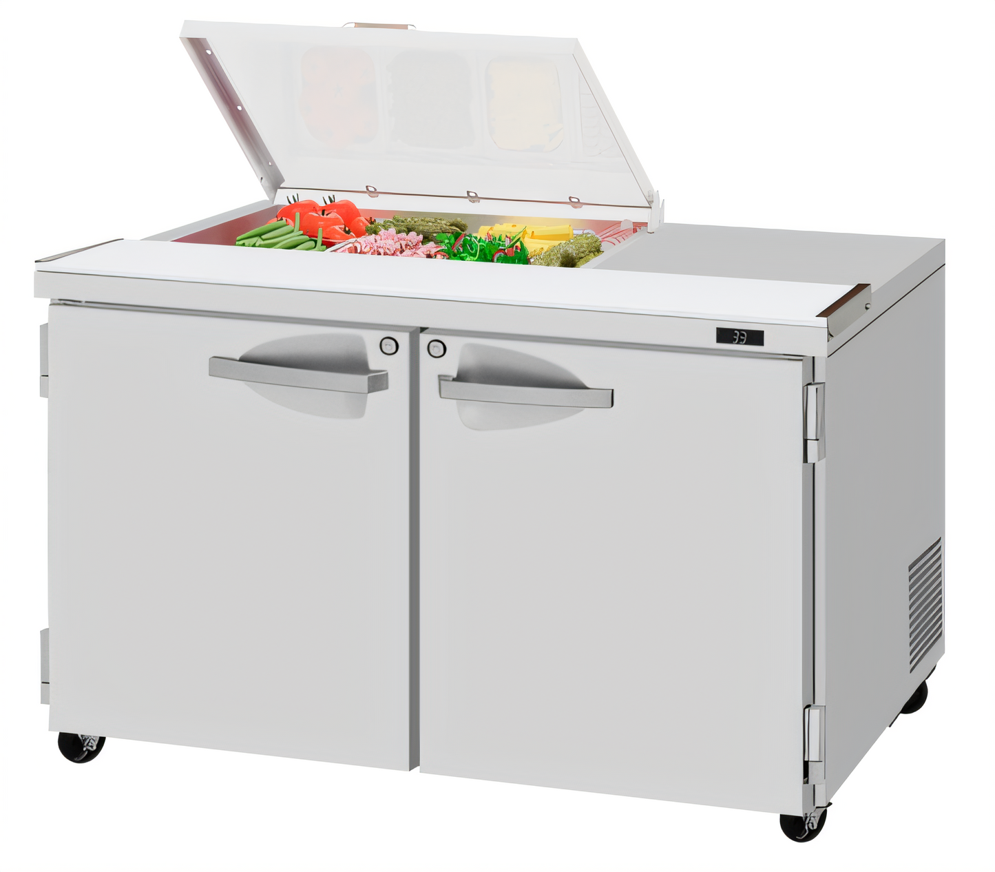 Turbo Air PST-48-08S-N-FCL PRO Prep Tables - PST-48-08S-N-FCL