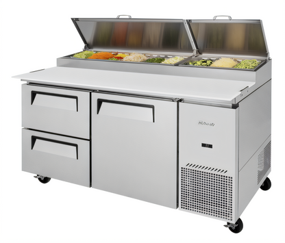 Turbo Air TPR-67SD-D4-N Super Deluxe Prep Tables - TPR-67SD-D4-N