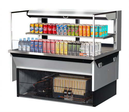 Turbo Air TOM-48L-UFD-S-2SI-N Countertop Refrigerated Display Cases - TOM-48L-UFD-S-2SI-N