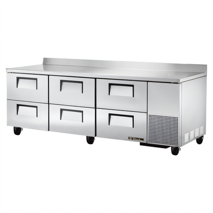True Mfg. - General Foodservice TWT-93D-6-HC Worktop Refrigerators - TWT-93D-6-HC
