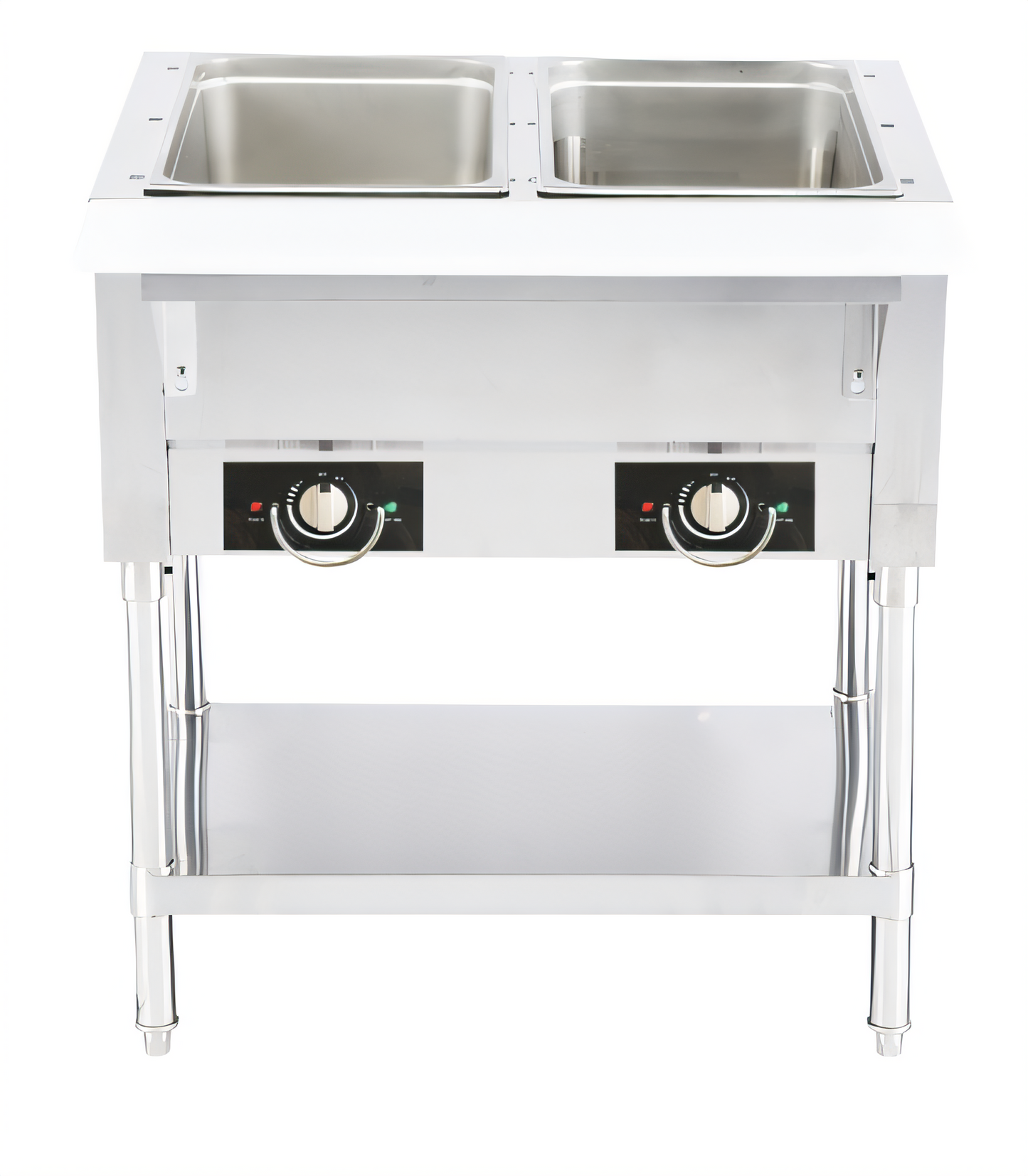 Structural Concepts Serv-Ware 2-Well Electric Steam Table with Open Wells, 115V -  EST2-1