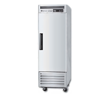 Maxx Cold 1-Section Reach-In Freezer with Solid Hinged Door, 18.9 Cu. Ft., Bottom Mount, Stainless Steel - MCF-23FDHC