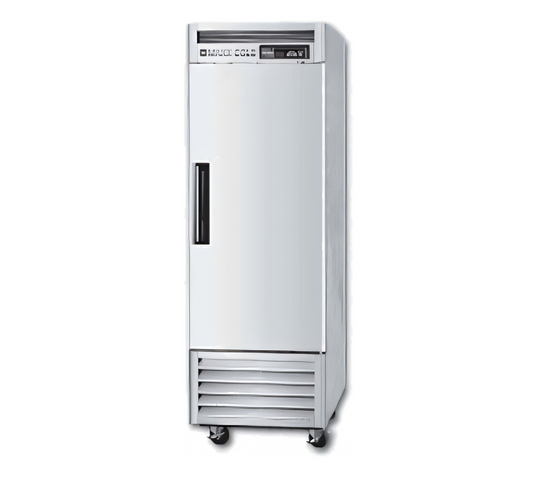Maxx Cold 1-Section Reach-In Freezer with Solid Hinged Door, 18.9 Cu. Ft., Bottom Mount, Stainless Steel - MCF-23FDHC