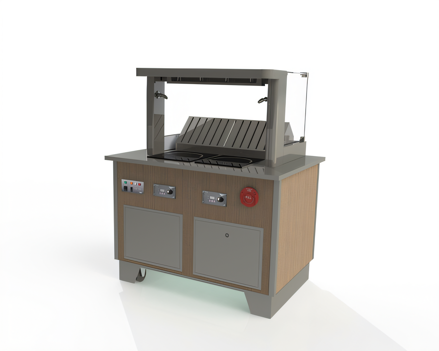 Vollrath 69718S-1-SR 4-Series Signature Server Induction-Based Warming Equipment - 69718S-1-SR
