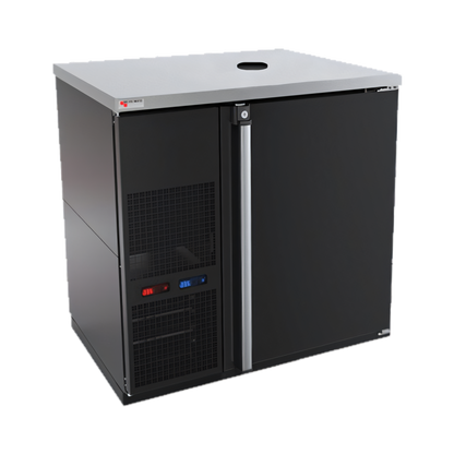 Micro Matic USA Pro-Line E-Series Dual Temperature Wine Cooler Dispenser, One-Section, 36-3/4 Inch Wide, 4 x 1/6 Barrel Keg Capacity - MDD36W-E