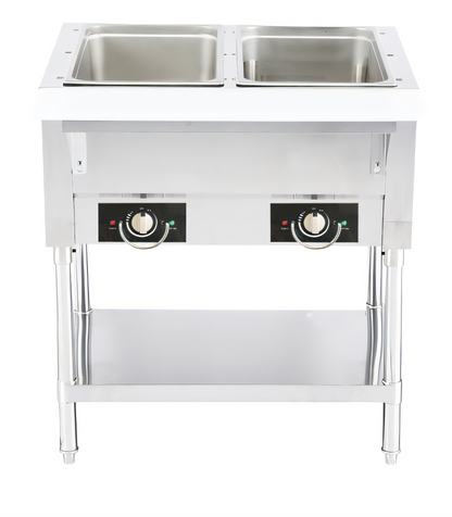 Structural Concepts Serv-Ware 2-Well Electric Steam Table with Open Wells, 115V -  EST2-1