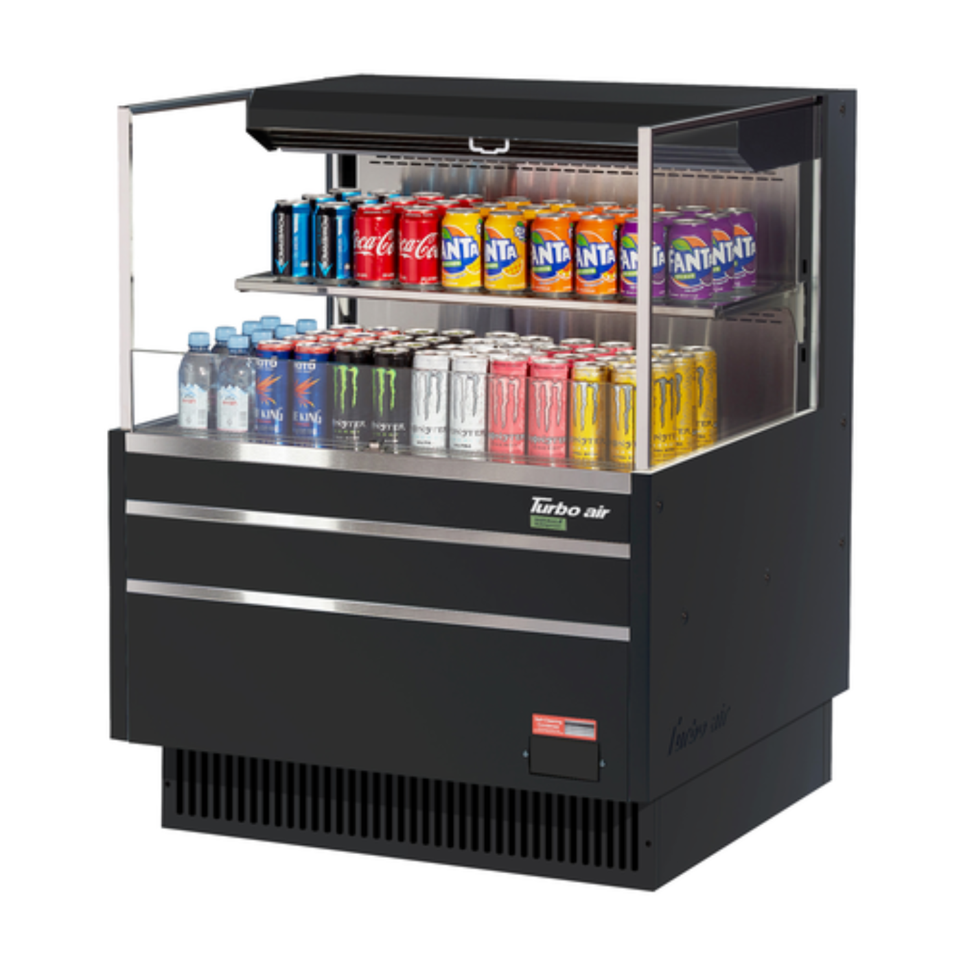 Turbo Air TOM-36L-UF-W(B)-2S-N Open-Air Coolers - TOM-36L-UF-W(B)-2S-N