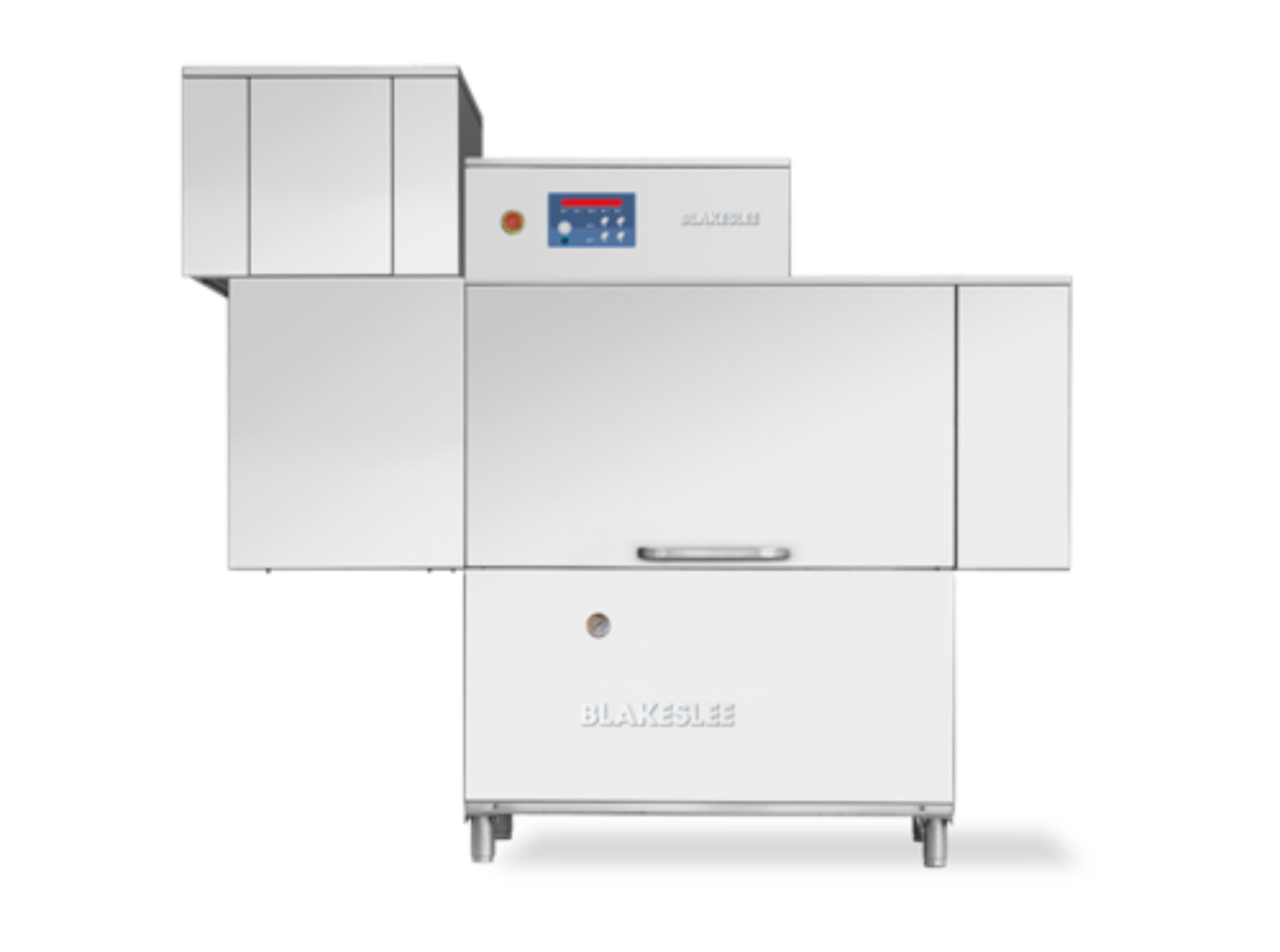 Blakeslee RC64 D99 Single-Tank High-Temp Conveyor Dishwasher with Double Rinse and Booster, 98.5-Inch Wide
