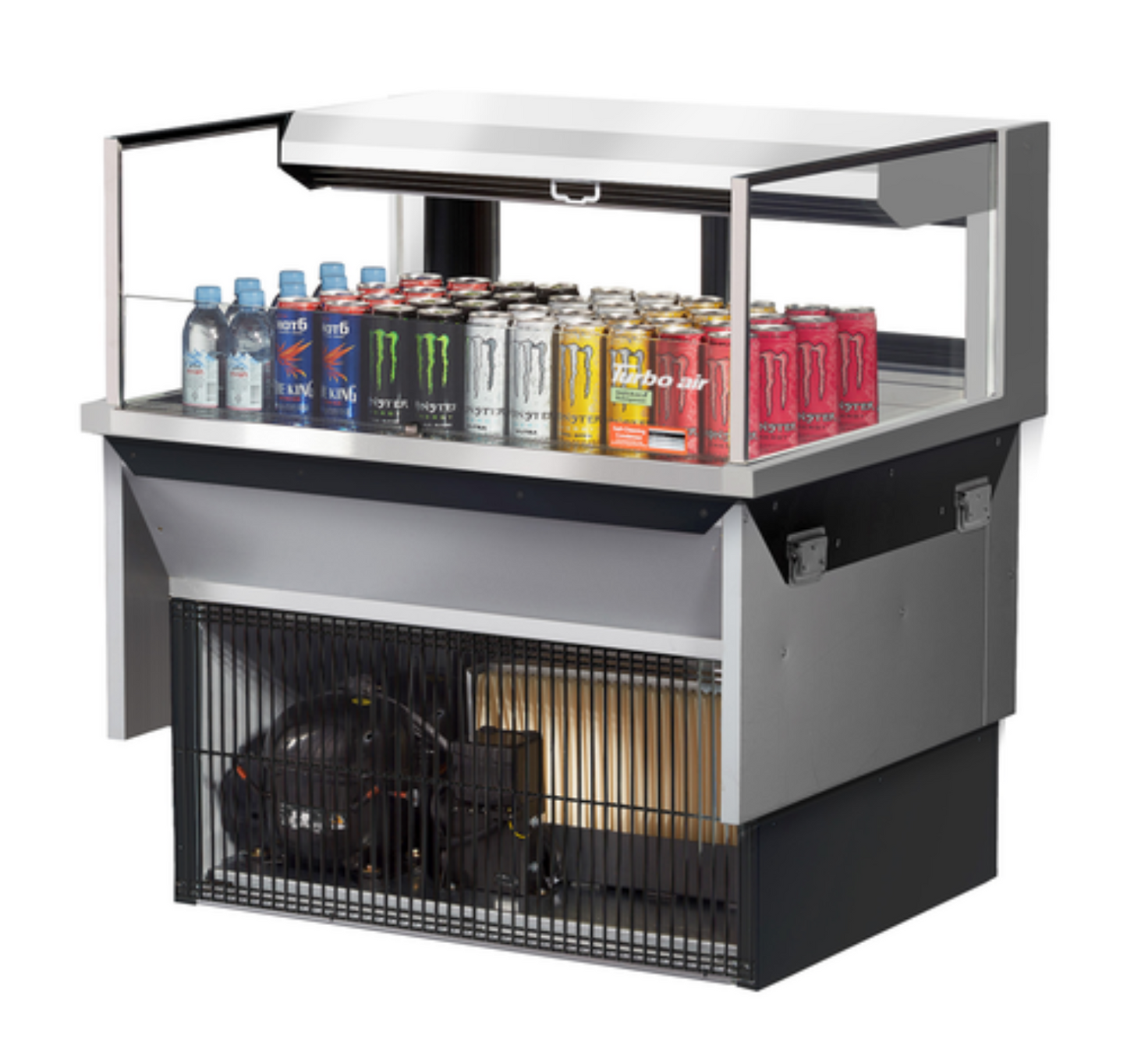 Turbo Air TOM-36L-UFD-S-1SI-N Countertop Refrigerated Display Cases - TOM-36L-UFD-S-1SI-N