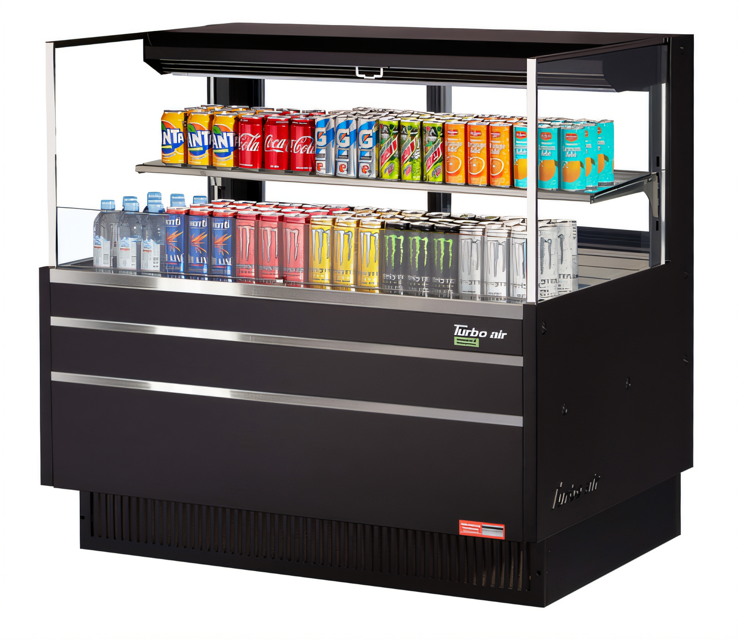 Turbo Air TOM-48L-UFD-W(B)-2S-N Open-Air Coolers
