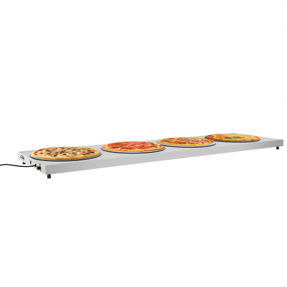 Structural Concepts KoolMore 72-Inch Commercial Warming Shelf with Marine Edge, 304 Stainless Steel, 120V - KM-WS72