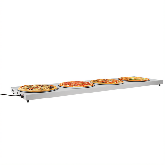 Structural Concepts KoolMore 72-Inch Commercial Warming Shelf with Marine Edge, 304 Stainless Steel, 120V - KM-WS72