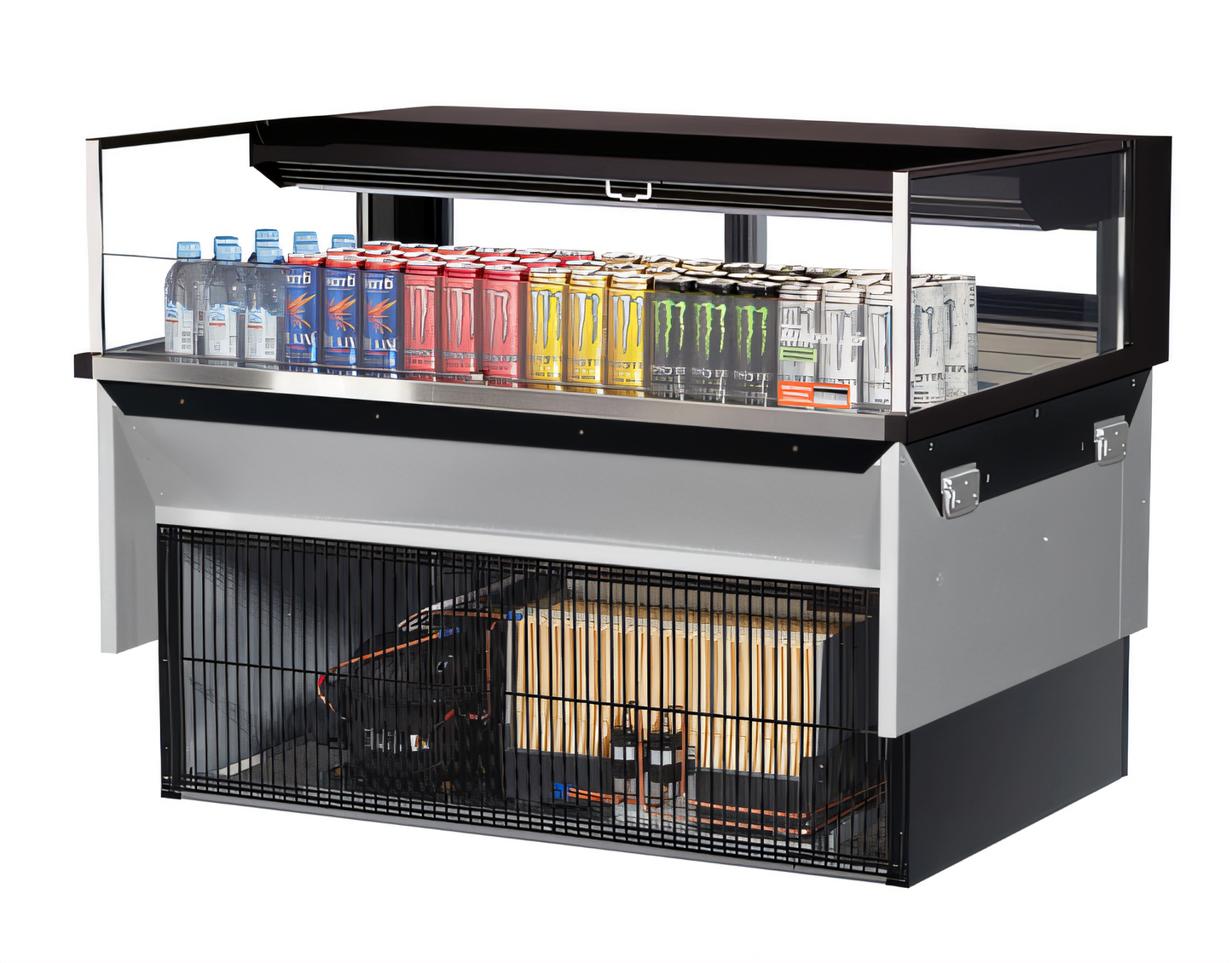 Turbo Air TOM-48L-UFD-W(B)-1SI-N Countertop Refrigerated Display Cases - TOM-48L-UFD-W(B)-1SI-N