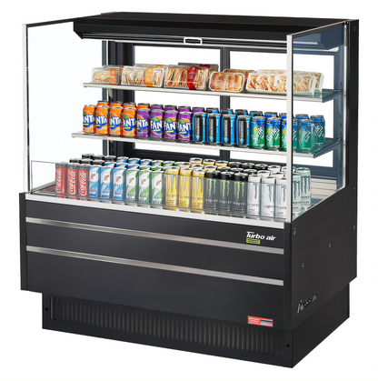 Turbo Air TOM-48L-UFD-W(B)-3S-N Open-Air Coolers - TOM-48L-UFD-W(B)-3S-N