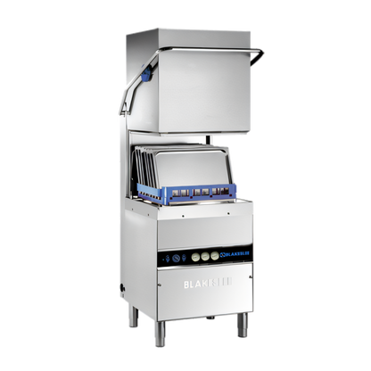 Blakeslee D-18-3 Hood-Type High-Temp Dishwasher, 30 Racks/Hour, 3-Phase