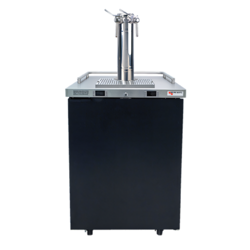 Micro Matic USA Pro-Line E-Series One-Section Dual-Temperature Wine Cooler Dispenser with 2-Faucet Finesse Wine Font, 25-Inch Wide, 8.4 Cu. Ft. - MDD23W-E-A