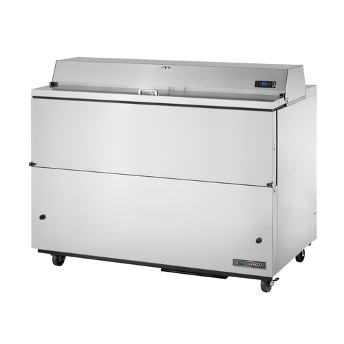 True Mfg True TMC-58-S-HC Mobile School Milk Cooler, Forced-Air, 16-Crate Capacity, Stainless Steel - TMC-58-S-HC