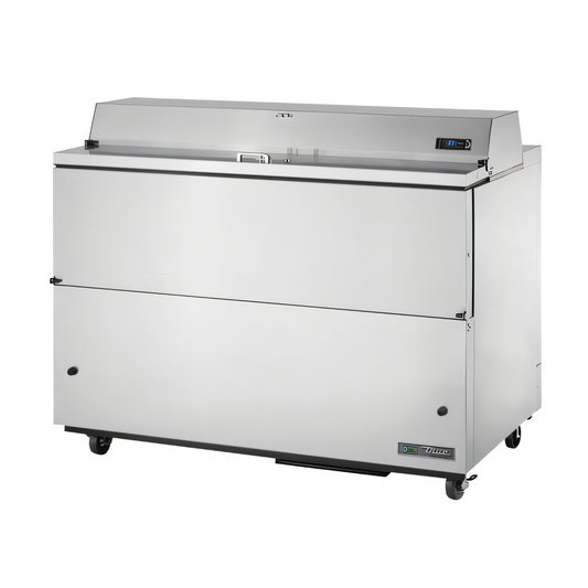True Mfg True TMC-58-S-HC Mobile School Milk Cooler, Forced-Air, 16-Crate Capacity, Stainless Steel - TMC-58-S-HC