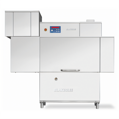Blakeslee RC64 HR 63-Inch High-Temp Single-Tank Conveyor Dishwasher with Booster Heater