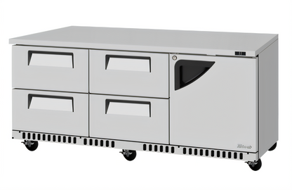 Turbo Air TUR-72SD-D4R(L)-FB-N Super Deluxe Reach-in Refrigerators - TUR-72SD-D4R(L)-FB-N