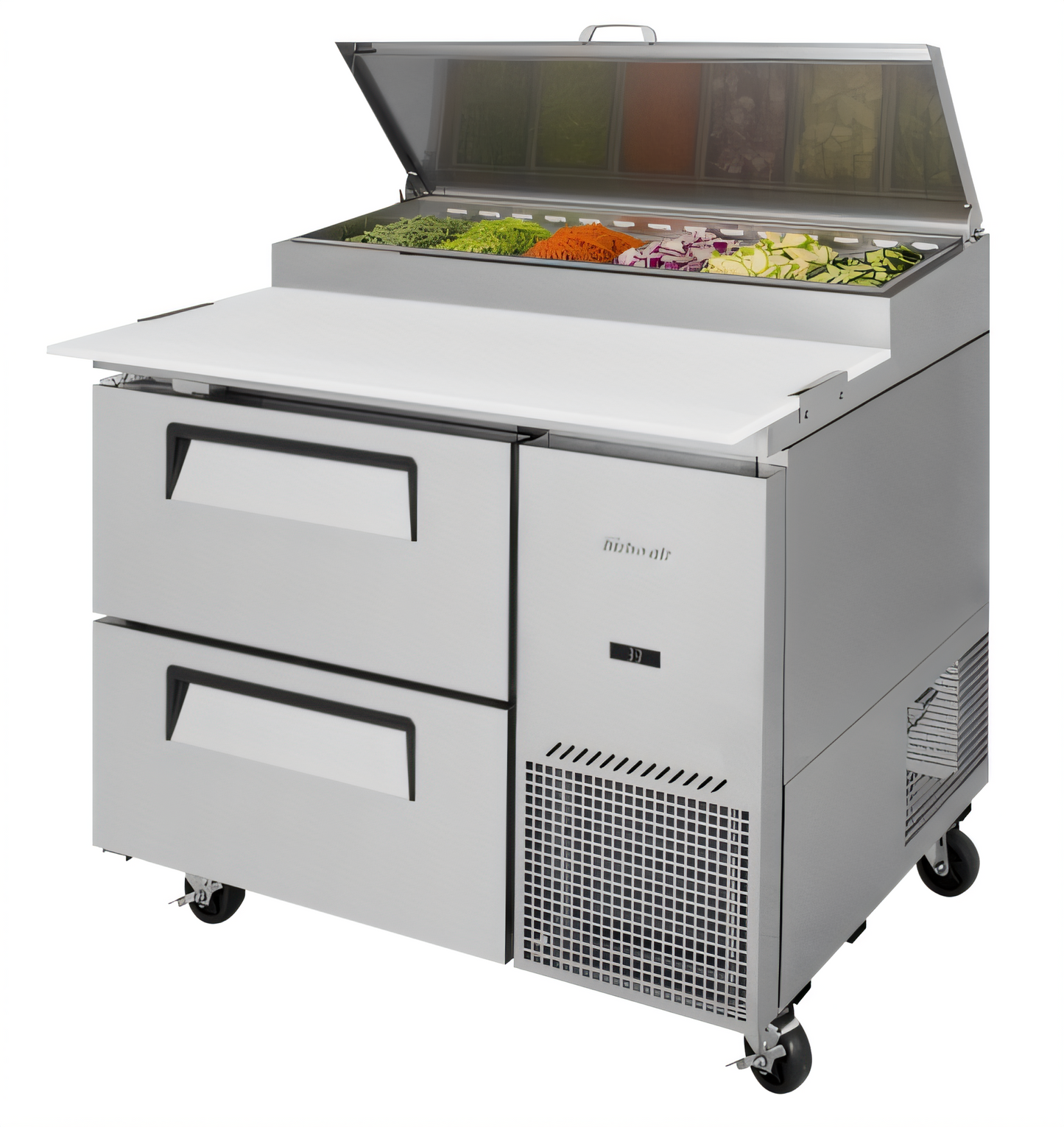 Turbo Air TPR-44SD-D2-N Super Deluxe Prep Tables - TPR-44SD-D2-N