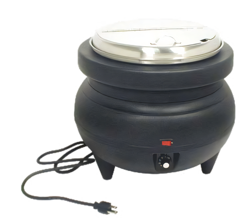 Structural Concepts Admiral Craft 11.4 Qt Countertop Soup Kettle with Stainless Steel Insert and Lid - SK-500W
