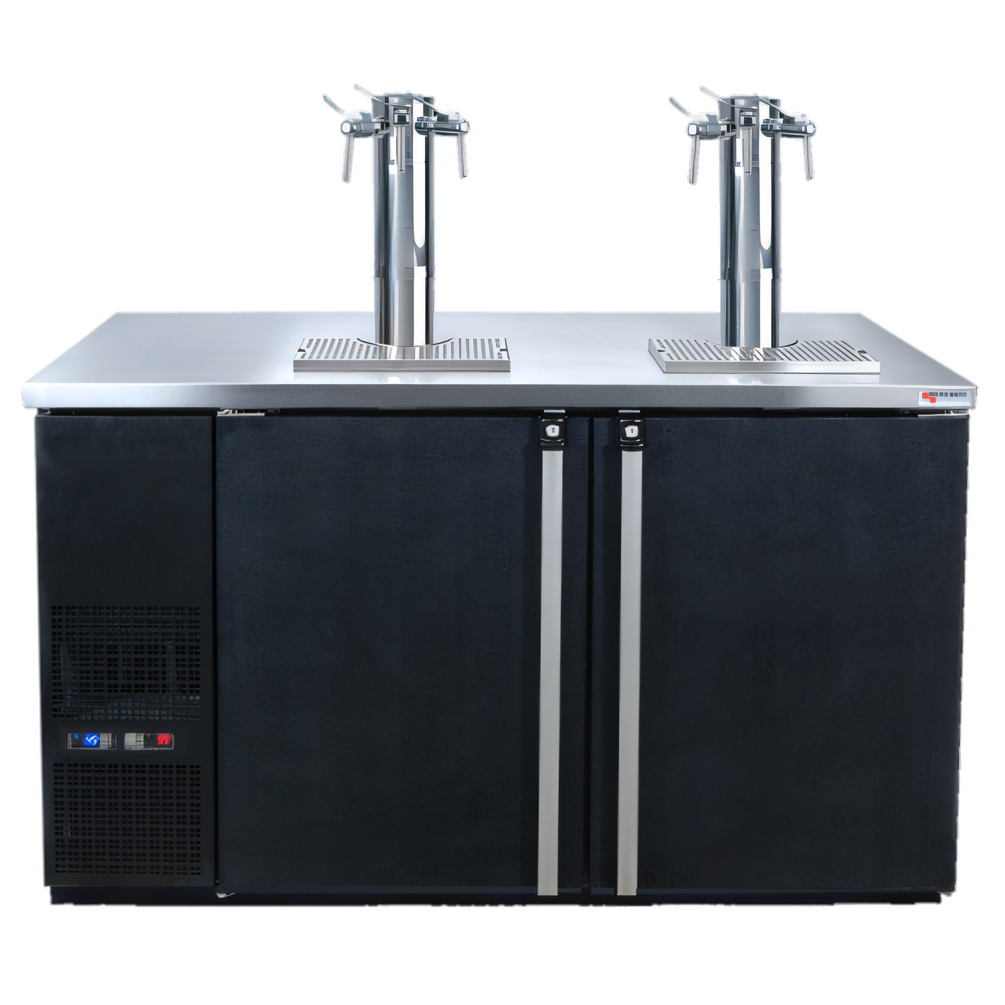 Micro Matic USA Pro-Line E-Series Dual Temperature Wine Cooler Dispenser, Two-Section, Self-Contained, 8 1/6-Barrel Keg Capacity