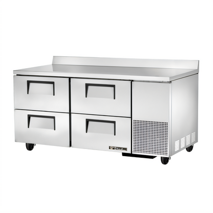 True Mfg. - General Foodservice TWT-67D-4-HC Worktop Refrigerators - TWT-67D-4-HC