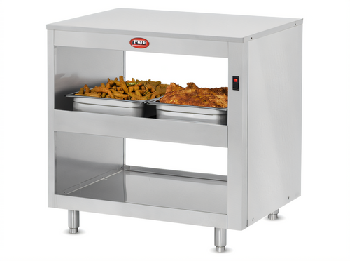Infrared Heated Holding Shelf, 2-Tier, 4 x 12-Inch x 20-Inch Pan Capacity, Stainless Steel