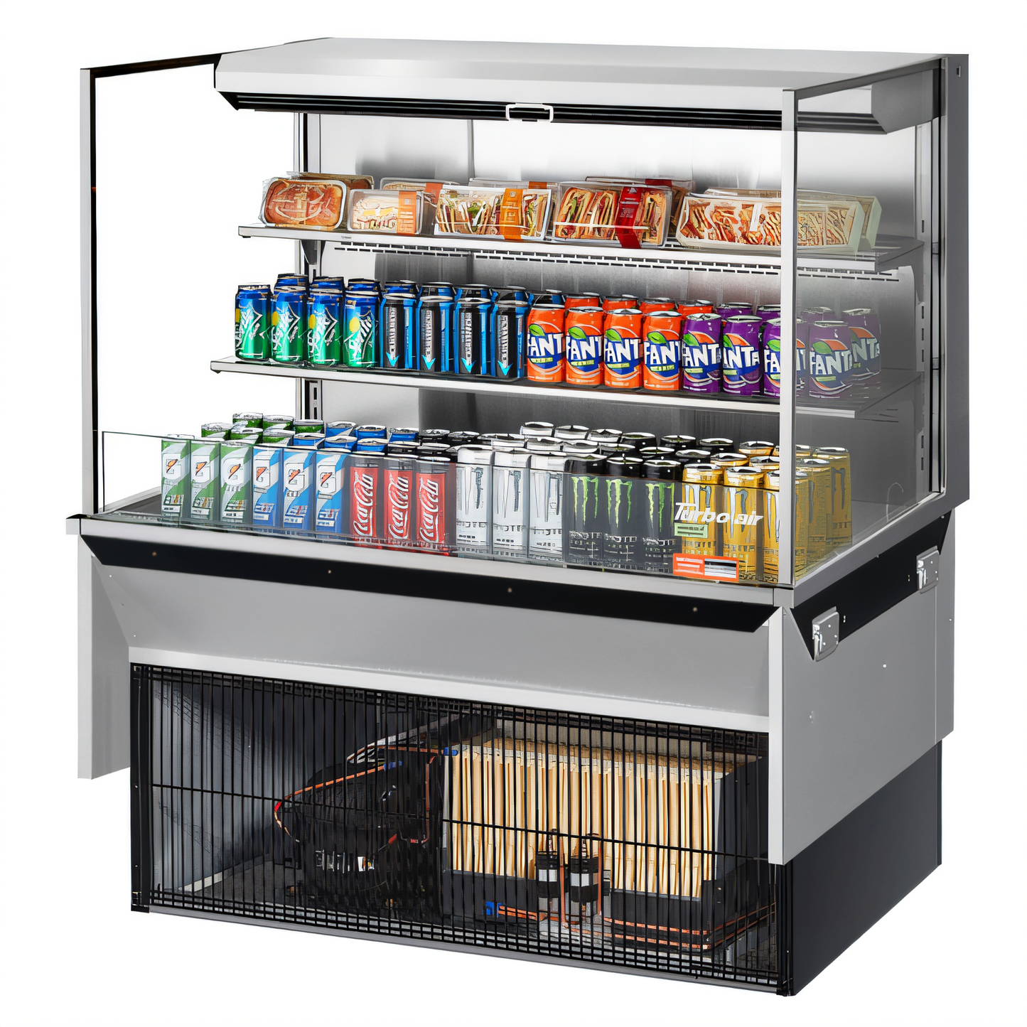 Turbo Air TOM-48L-UF-S-3SI-N Countertop Refrigerated Display Cases - TOM-48L-UF-S-3SI-N