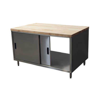 BK Resources CMT-3048S2 Stainless Steel Prep Tables - CMT-3048S2