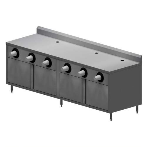BK Resources MOD-BEVT Stainless Steel Prep Tables - MOD-BEVT