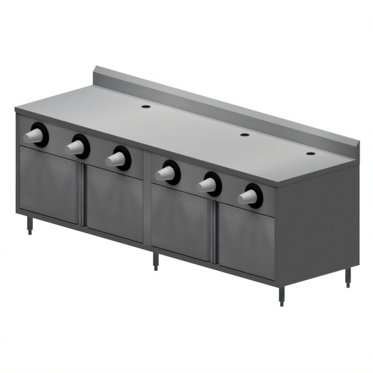 BK Resources MOD-BEVT Stainless Steel Prep Tables - MOD-BEVT