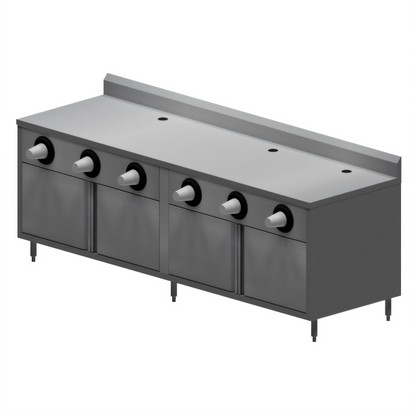BK Resources MOD-BEVT Stainless Steel Prep Tables - MOD-BEVT