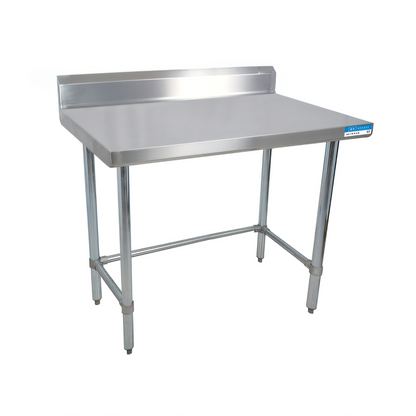 BK Resources SVTR5OB-9630 Stainless Steel Prep Tables - SVTR5OB-9630