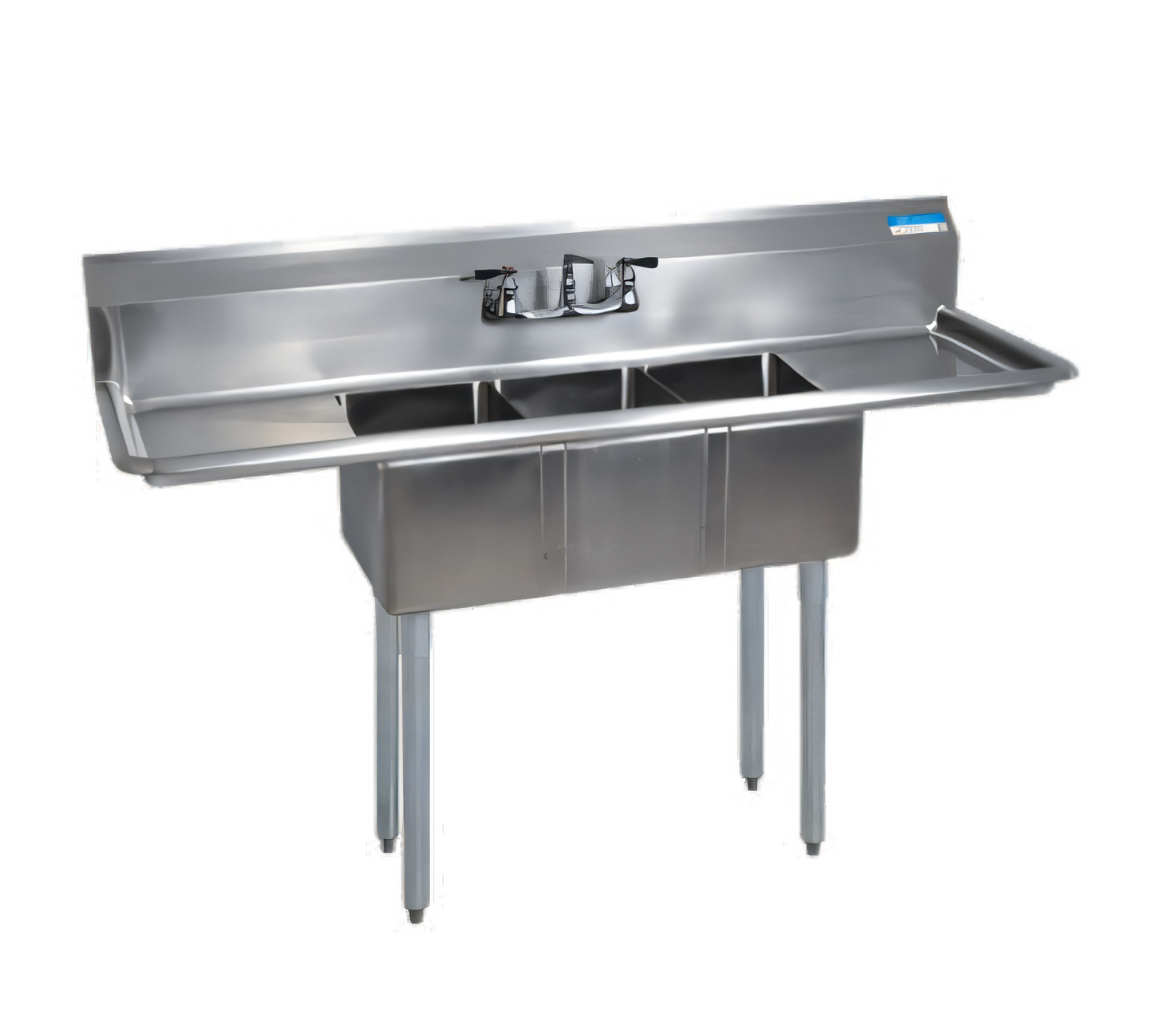 BK Resources BKS-3-1220-12-12T Compartment Sinks - BKS-3-1220-12-12T