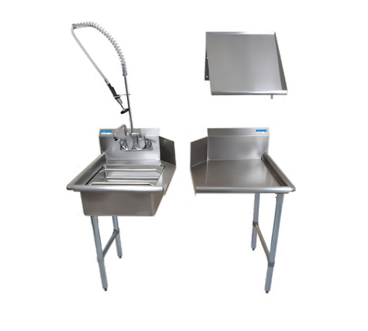 BK Resources BKDTK-72-L-G Compartment Sinks - BKDTK-72-L-G