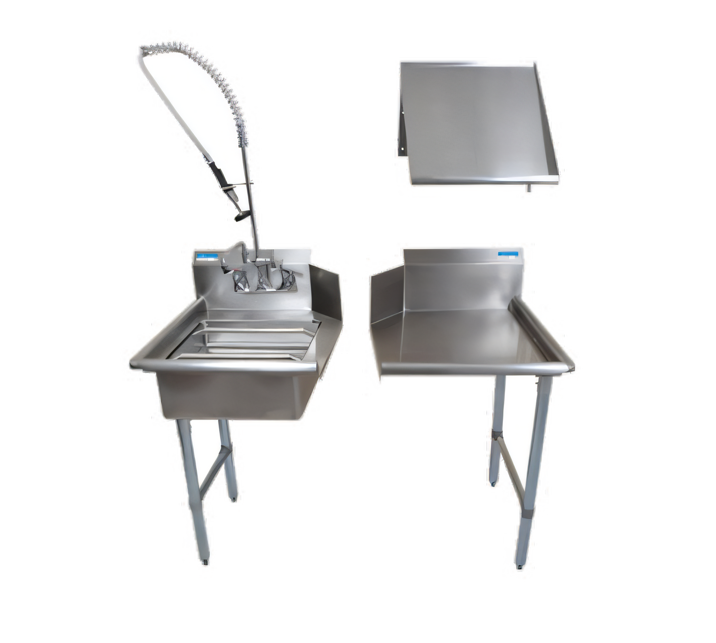 BK Resources BKDTK-72-L-G Compartment Sinks - BKDTK-72-L-G