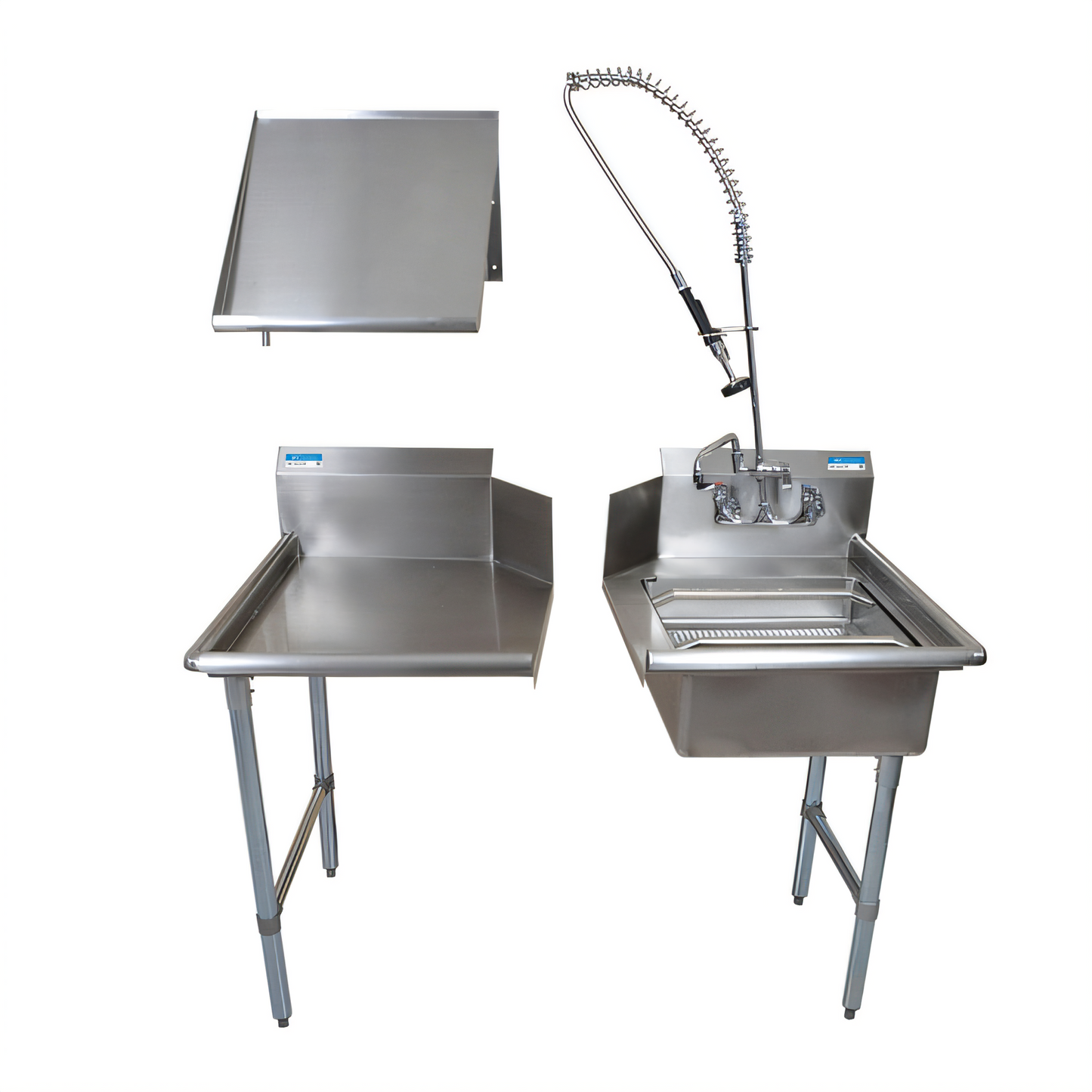 BK Resources BKDTK-48-R-G Compartment Sinks - BKDTK-48-R-G