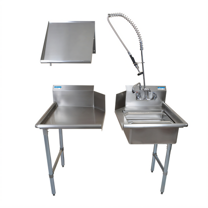 BK Resources BKDTK-48-R-G Compartment Sinks - BKDTK-48-R-G