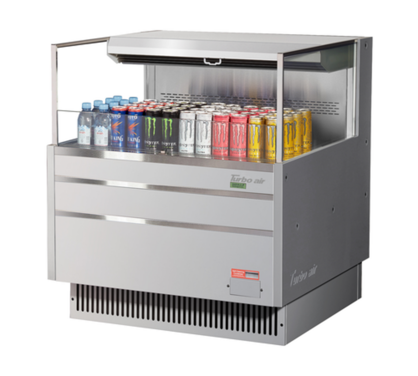 Turbo Air TOM-36L-UF-S-1S-N Open-Air Coolers - TOM-36L-UF-S-1S-N