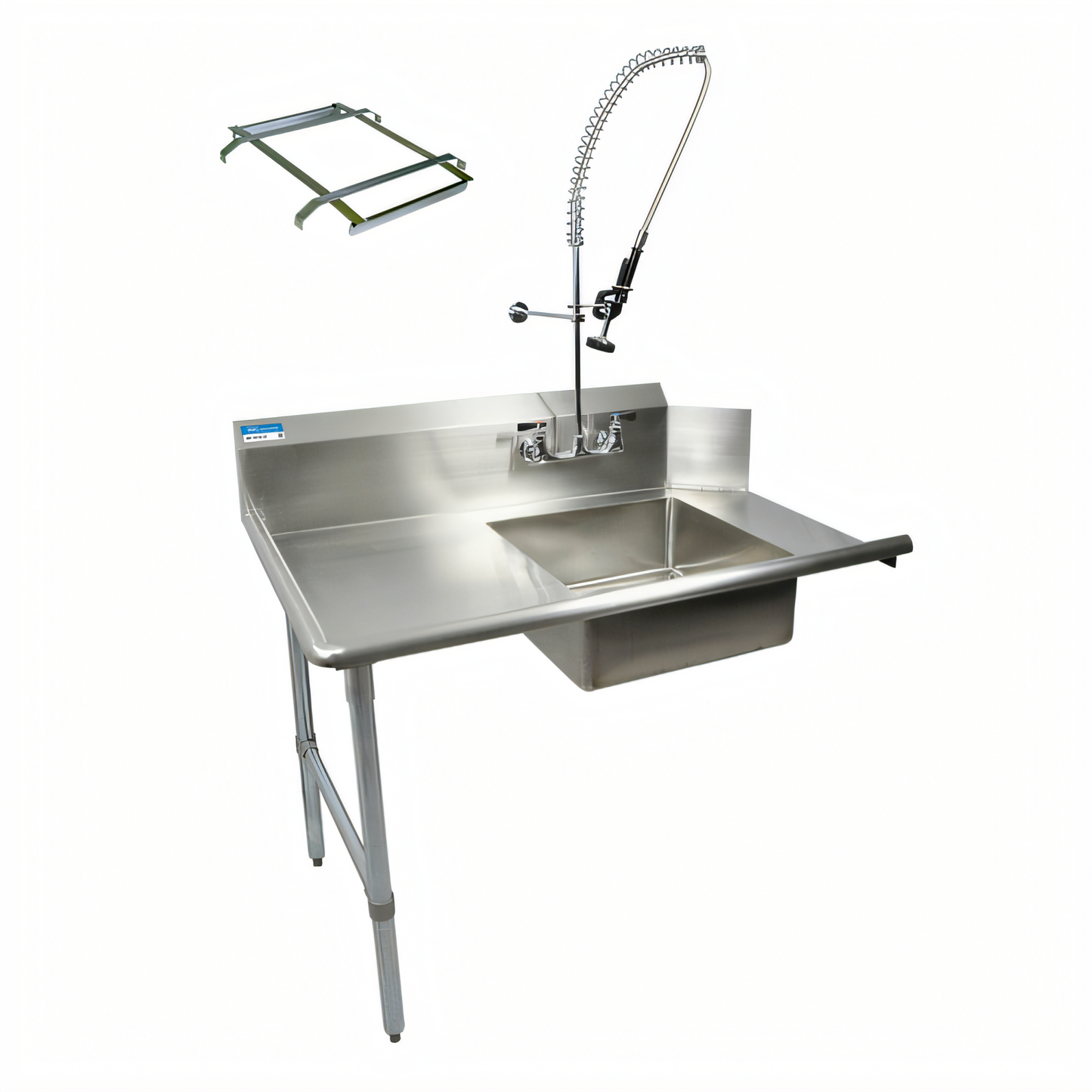 BK Resources BKSDT-72-L-P2-G Compartment Sinks - BKSDT-72-L-P2-G